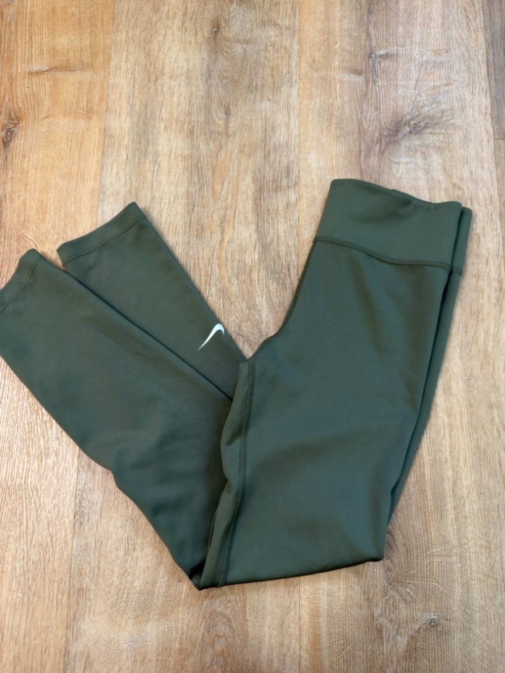 Nike Kids Olive Green Performance Leggings